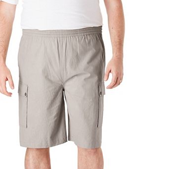 KingSize Men's Big & Tall Full Elastic Waist Gauze Cargo Shorts