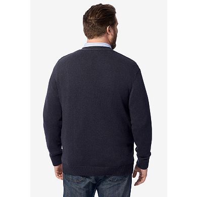 KingSize Men's Big & Tall Shoreman’S Cardigan Cable Knit Sweater
