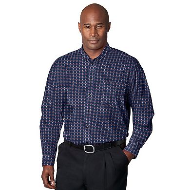 KingSize Men's Big & Tall Wrinkle-Free Button-Down Collar Dress Shirt