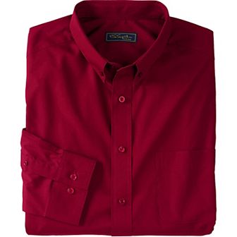 KingSize Men's Big & Tall Wrinkle-Free Button-Down Collar Dress Shirt
