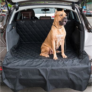 SUV Pet Cargo Liner Trunk Cover Waterproof Non-Slip Washable Material, Extra Long Size Universal Fit