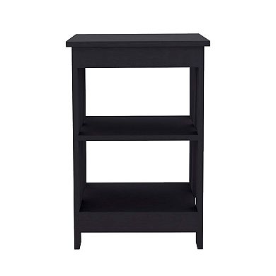 Taylor 3-Tier End Table/Nightstand, Side Table for Small Space