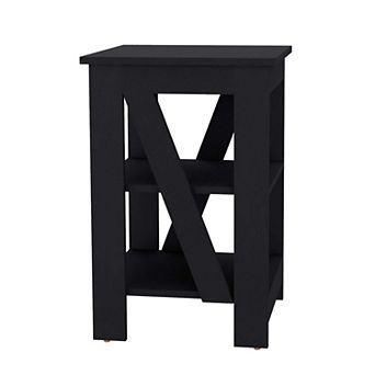 Taylor 3 tier End Table/Nightstand, Side Table for Small Space