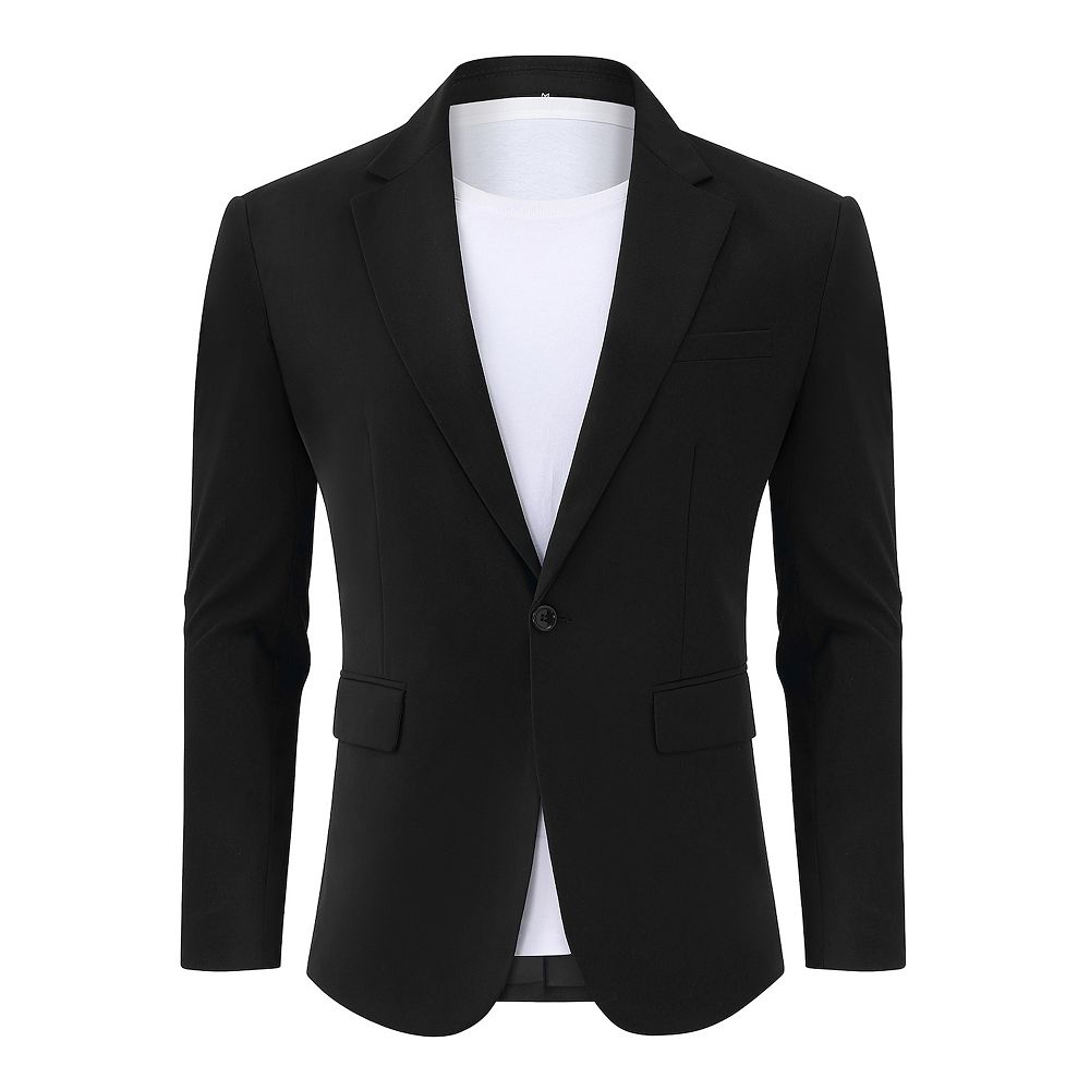 Mens Casual Blazer Sport Coat Two Buttons Lightweight Regular Fit - Knitted Blazer And Casual Blazer Price