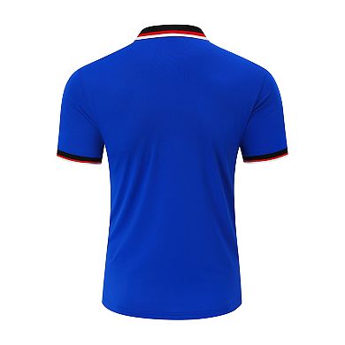 Men's Short Sleeve Polo Shirts Regular Fit Collared T-shirt Casual Workout Golf Shirts