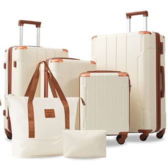 Merax Hardshell Luggage Sets 6 pc Suitcase Set