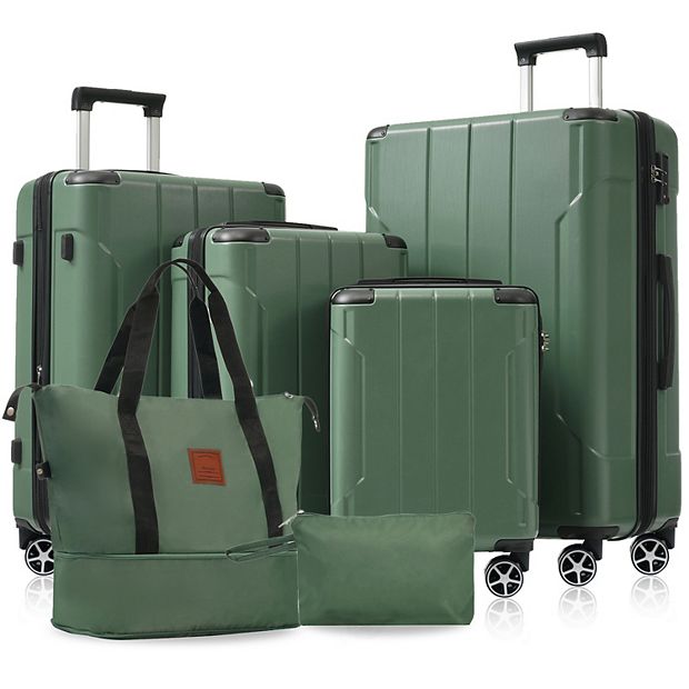 Merax Hardshell Luggage Sets 6 Piece Suitcase Set
