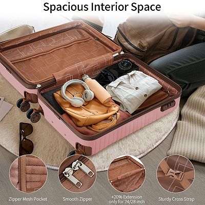 メグ　ル・カレスモアセット Merax Luggage Sets 3 Piece Carry On Luggage