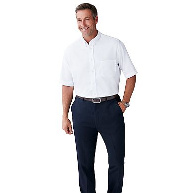 KingSize Men's Big & Tall Short-Sleeve Wrinkle-Free Everyday Oxford