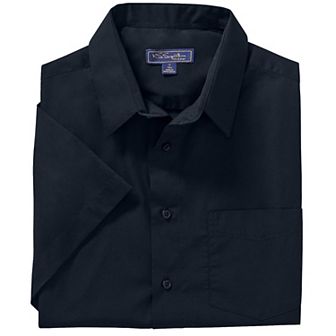KingSize Men's Big & Tall Short-Sleeve Wrinkle-Free Everyday Oxford