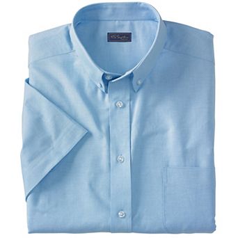 KingSize Men's Big & Tall Short-Sleeve Wrinkle-Free Everyday Oxford