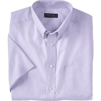 KingSize Men's Big & Tall Short-Sleeve Wrinkle-Free Everyday Oxford