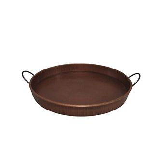 Discover Europe - Made in Turkey Aras 16.5 in Metal Tray Table Decor