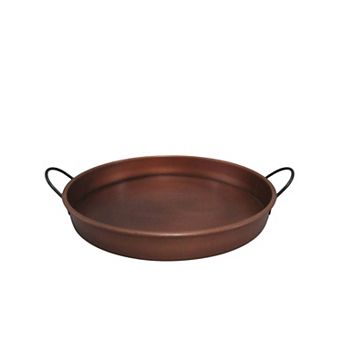 Discover Europe - Made in Turkey Aras 14.5 in Metal Tray Table Decor