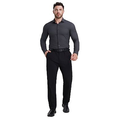 Men's Bespoke Slim-Fit Wrinkle Free Performance Dress Shirt