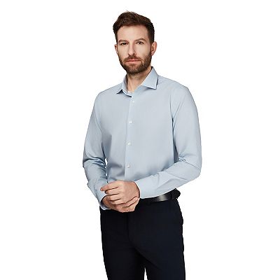 Men's Bespoke Slim-Fit Wrinkle Free Performance Dress Shirt