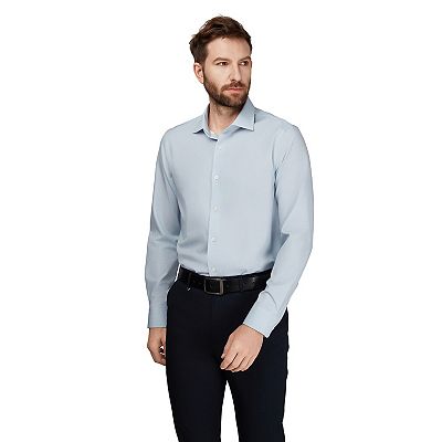 Men's Bespoke Slim-Fit Wrinkle Free Performance Dress Shirt