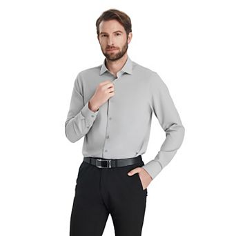 Men's Bespoke Slim-Fit Wrinkle Free Performance Dress Shirt