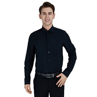 Men's Bespoke Slim-Fit Wrinkle Free Performance Dress Shirt