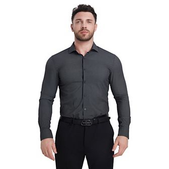 Men's Bespoke Slim-Fit Wrinkle Free Performance Dress Shirt