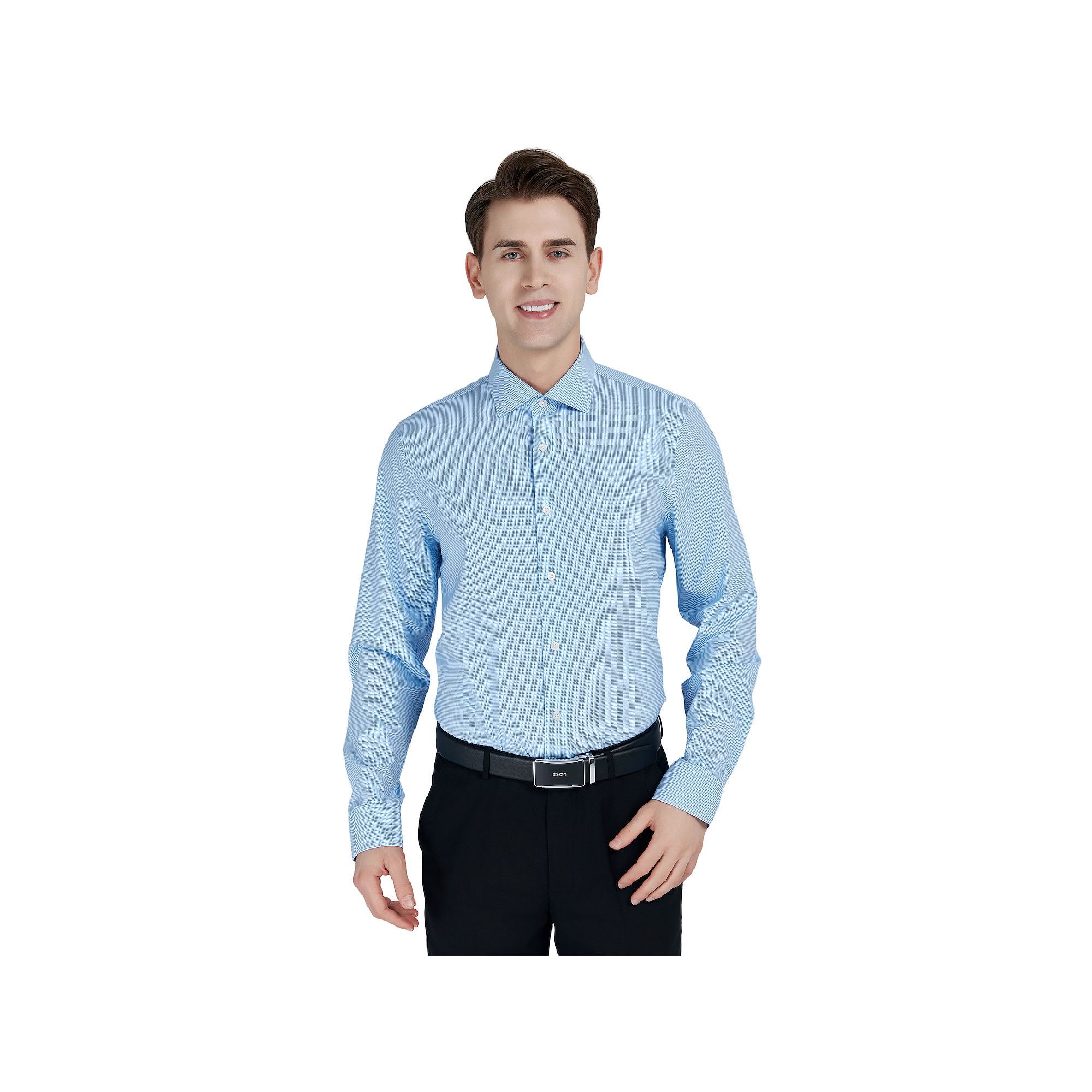 Mens Bespoke Slim-Fit Wrinkle Free Performance Dress Shirt, Size: Small 32