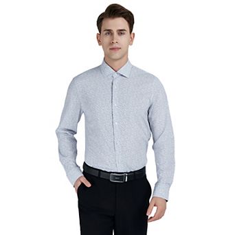 Men's Bespoke Slim-Fit Wrinkle Free Performance Dress Shirt