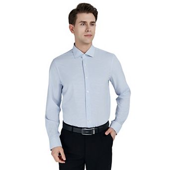 Men's Bespoke Slim-Fit Wrinkle Free Performance Dress Shirt