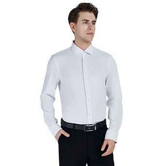 Men's Bespoke Slim-Fit Wrinkle Free Performance Dress Shirt