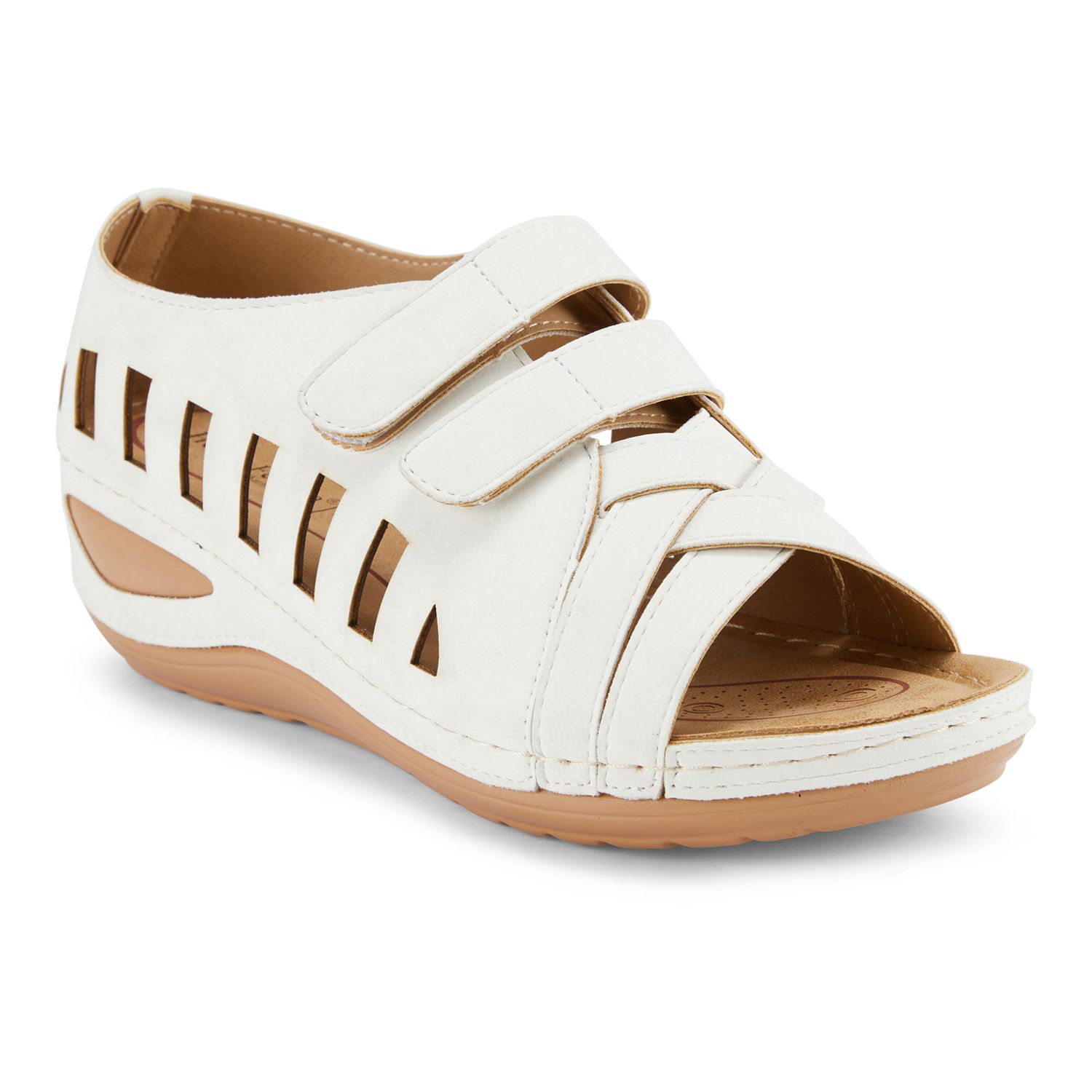 Caterpillar Rigor Sandal, cream color, men’s size 7, women’s size 9 Caterpillar Cat Rigor P110618 Leather Everyday City Travel  main image 2