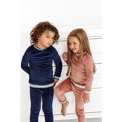 Velour Varsity PJ - Baby Girls