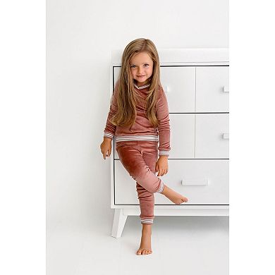 Velour Varsity PJ - Baby Girls