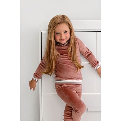 Velour Varsity PJ - Baby Girls