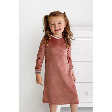 Velour Varsity Nightgown - Little Girls