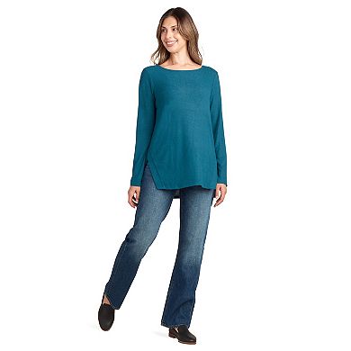 Women's AGB Long Sleeve Split Hem Tunic