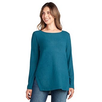 Women's AGB Long Sleeve Split Hem Tunic