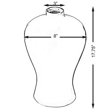 Modern White Large Tabletop Centerpiece Flower Vase