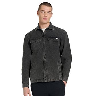 Men's Hurley Washed Canvas Button Down Jacket