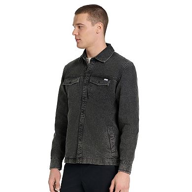 Men's Hurley Washed Canvas Button Down Jacket