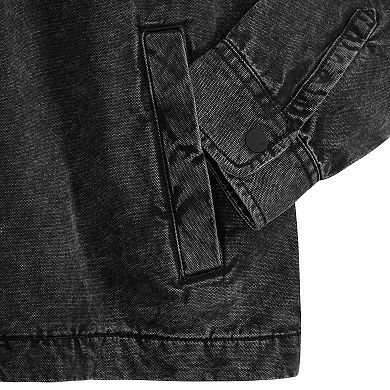 Men's Hurley Washed Canvas Button Down Jacket