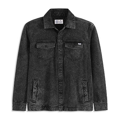 Men's Hurley Washed Canvas Button Down Jacket