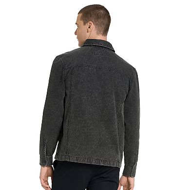 Men's Hurley Washed Canvas Button Down Jacket