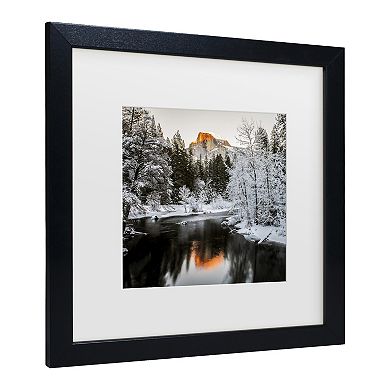 David H Yang The Last Sunshine Black Matted Framed Wall Art