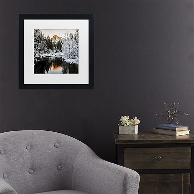 David H Yang The Last Sunshine Black Matted Framed Wall Art
