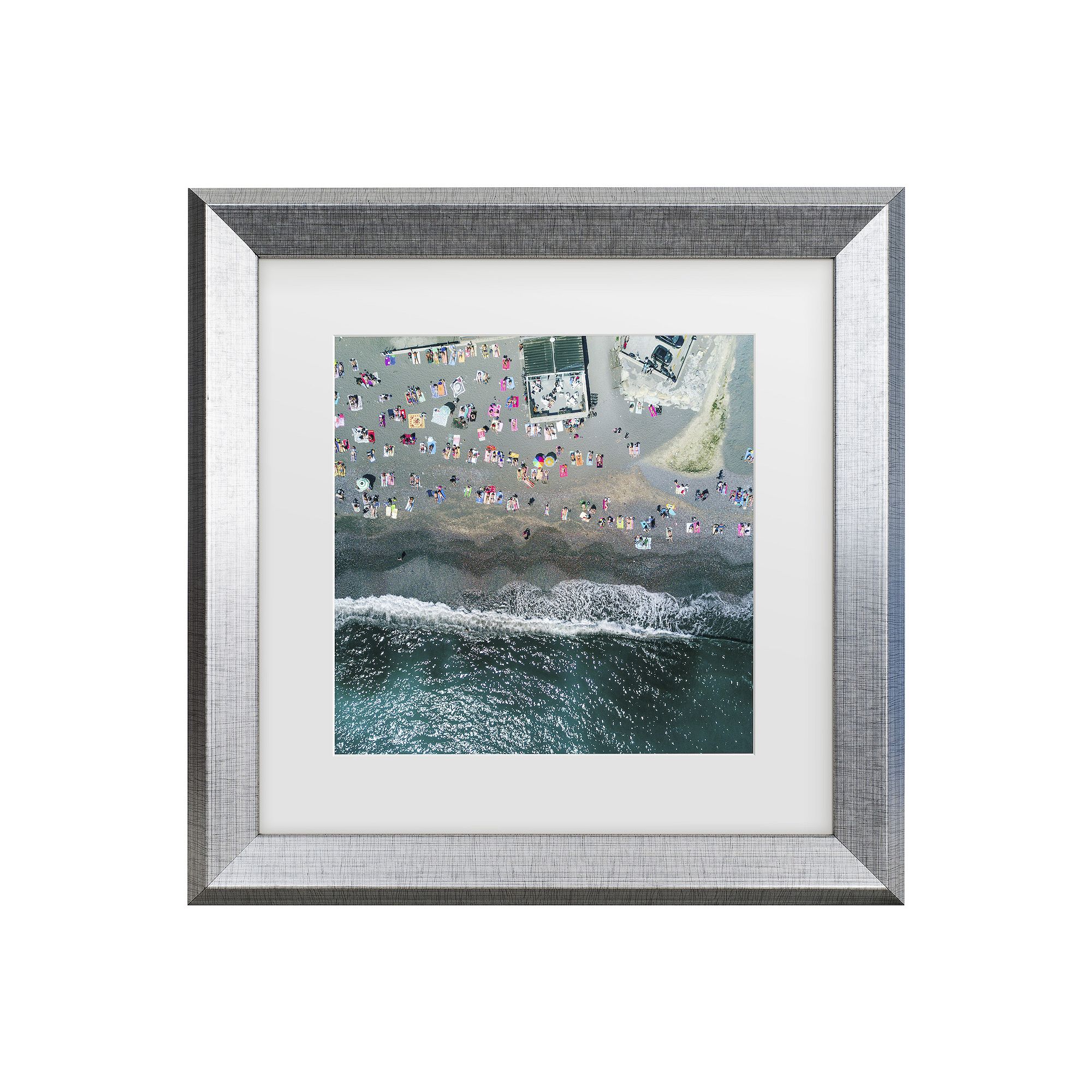 Zhou Chengzhou Under The Heat Matted Framed Wall Art, Silver