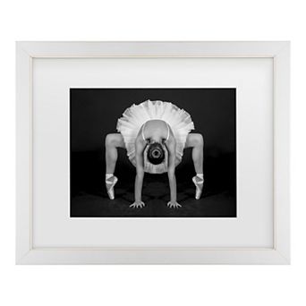 Pauline Pentony Ma Control In Dance Matted White Wood Framed Wall Art