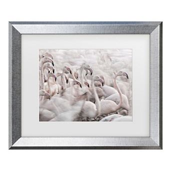 Trademark Fine Art In The Pink Transhumance Matted Framed Wall Art