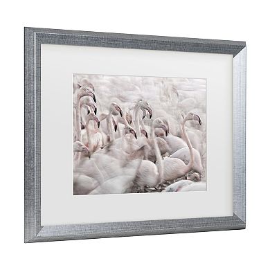 Trademark Fine Art In The Pink Transhumance Matted Framed Wall Art
