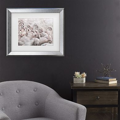 Trademark Fine Art In The Pink Transhumance Matted Framed Wall Art