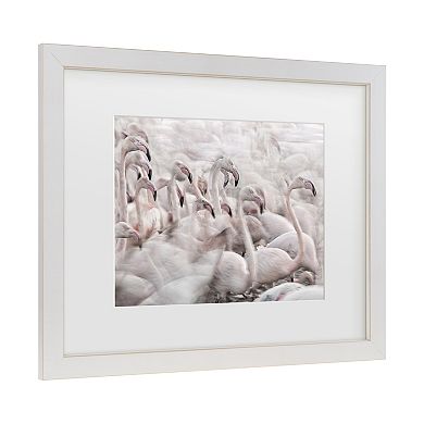 Trademark Fine Art In The Pink Transhumance Matted Framed Wall Art