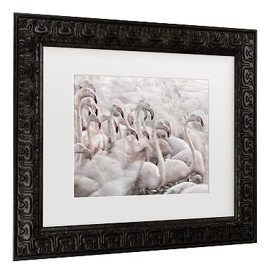 Trademark Fine Art In The Pink Transhumance Matted Framed Wall Art